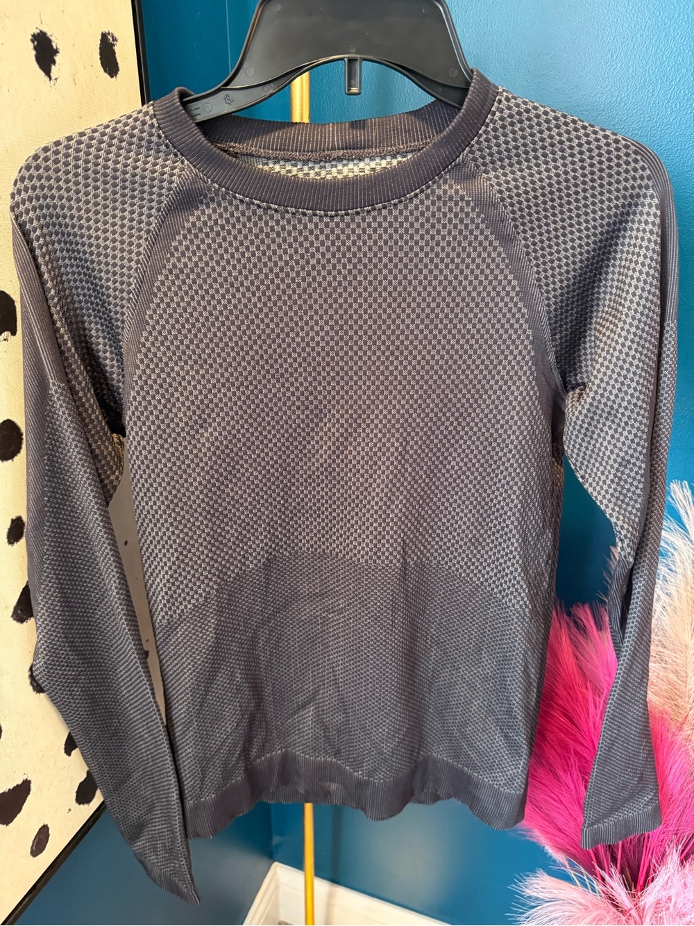 lululemon athletica Heathered Charcoal Long-Sleeve Crew